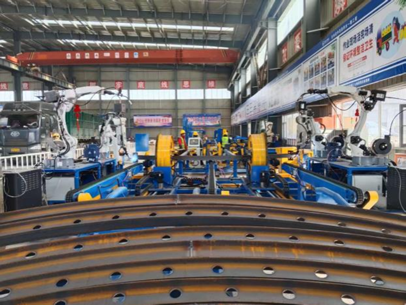 全自动钢拱架生产线