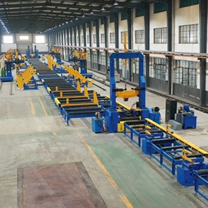 全自动钢拱架生产线